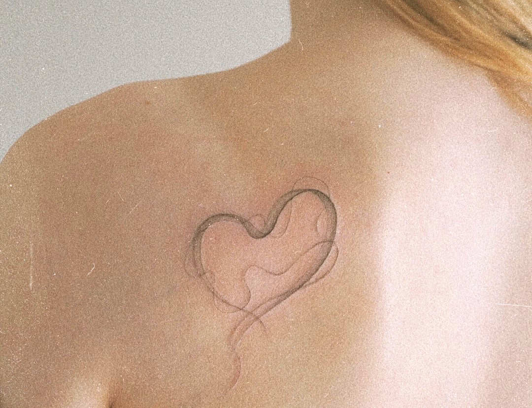 Smoke heart tattoo