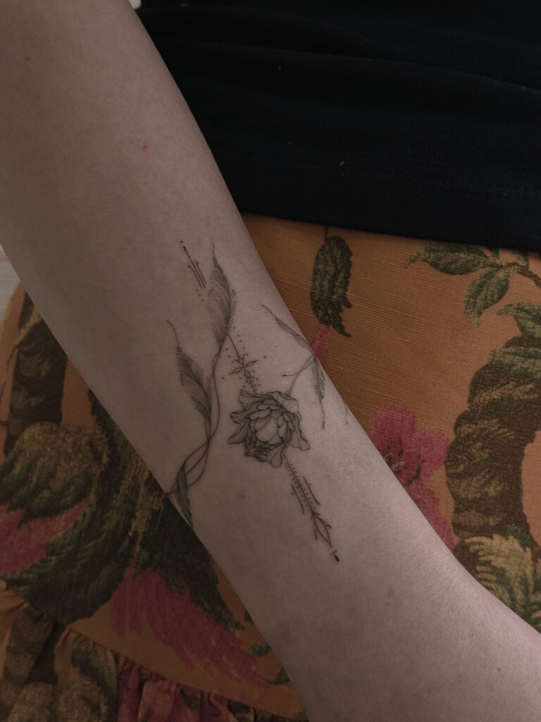 peony tattoo