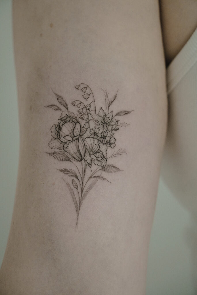 peony tattoo