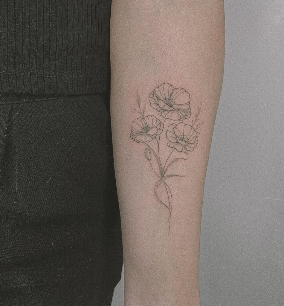 poppy tattoo
