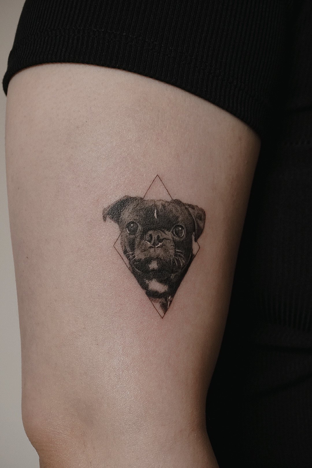 Fine-line tattoo by Tai Duong