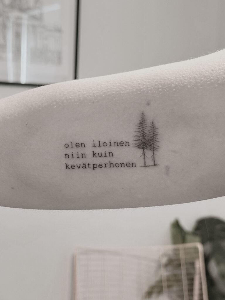 Finnish nature tattoo